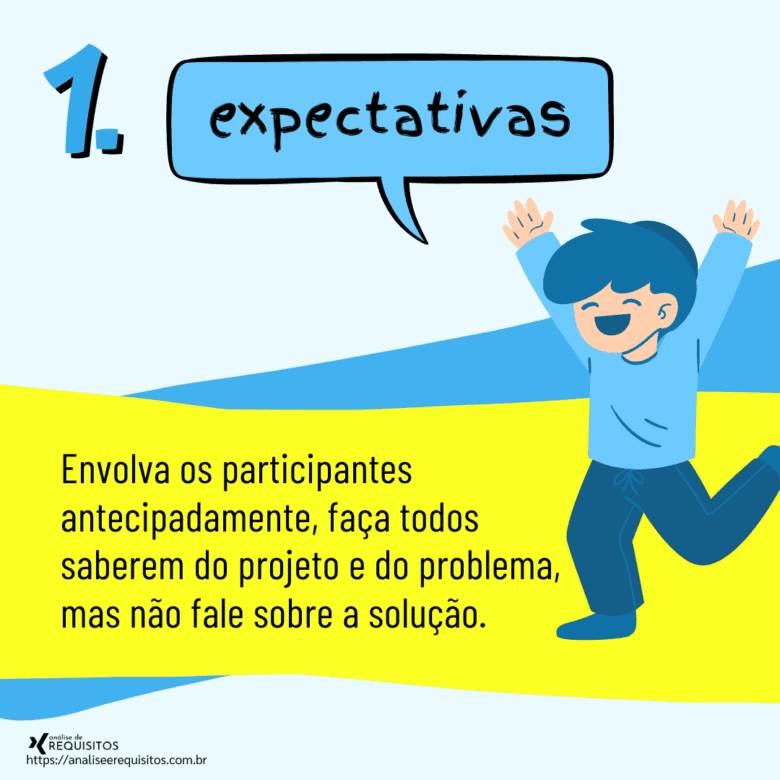 Como fazer kick off em 8 passos: 1º - Crie expectativa antecipadamente nos envolvidos.