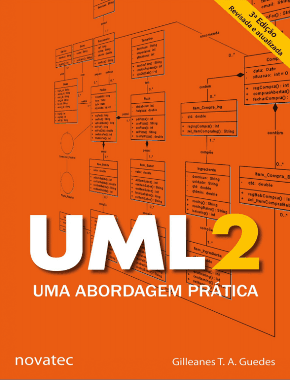 Capa do artigo de resenha sobre o livro Autor UML 2: Uma abordagem prática, escrito por Gilleanes T. A. Guedes. Uma análise detalhada da obra que explora a modelagem UML e suas aplicações práticas