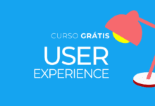 **Alt Tag:** "Imagem de capa: Fundo azul com o título 'Curso Gratuito User Experience' - analisederrequisitos.com.br."
