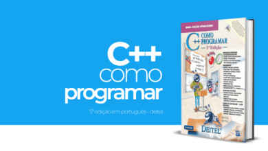 "C++: Como Programar": uma introdução completa à linguagem C++, variáveis e tipos de dados até conceitos avançados como herança e polimorfismo.