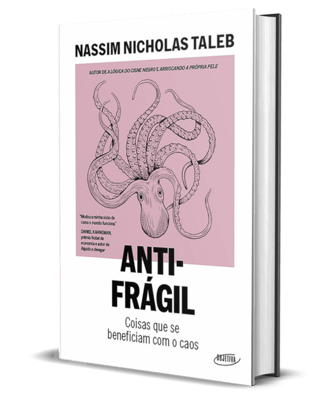 Capa do livro Antifrágil de Nassim Nicholas Taleb.