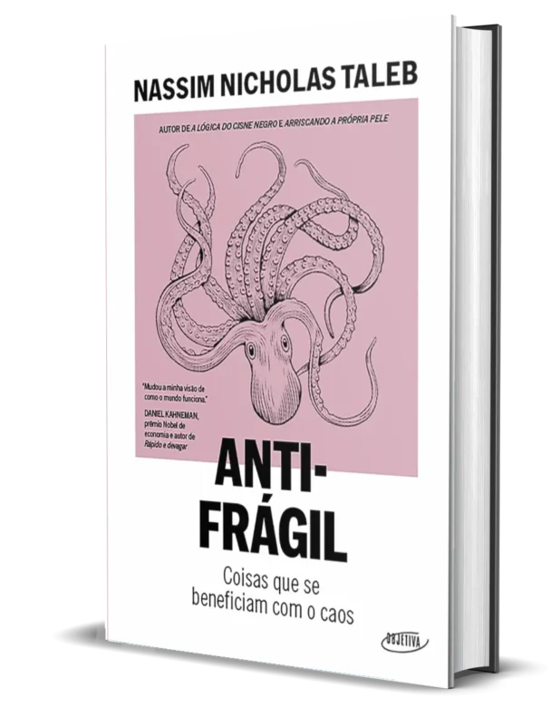 Capa do livro Antifrágil de Nassim Nicholas Taleb.